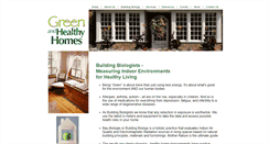 Desktop Screenshot of greenandhealthyhomes.net